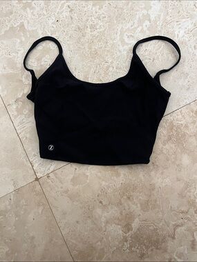Black Women's Seamless Crop Bralette - Z Logo